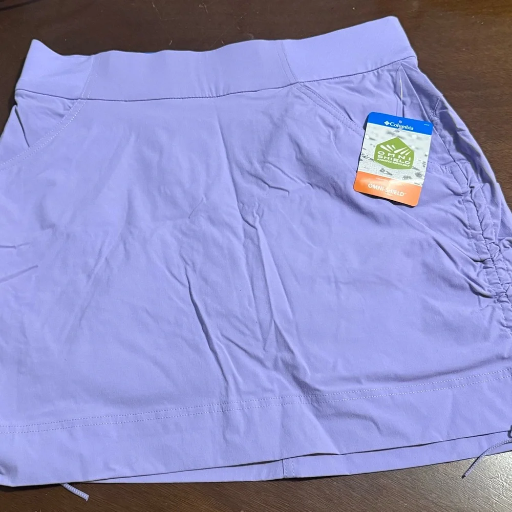 Columbia Light Purple adjustable sides Skort. NWT size M - Picture 2 of 9